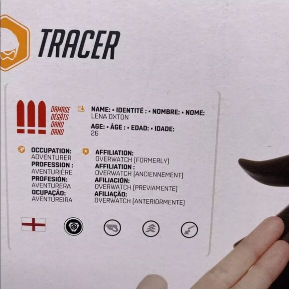 Hasbro Blizzard Entertainment Overwatch Tracer Roleplay Cosplay Mask - Picture 7 of 7